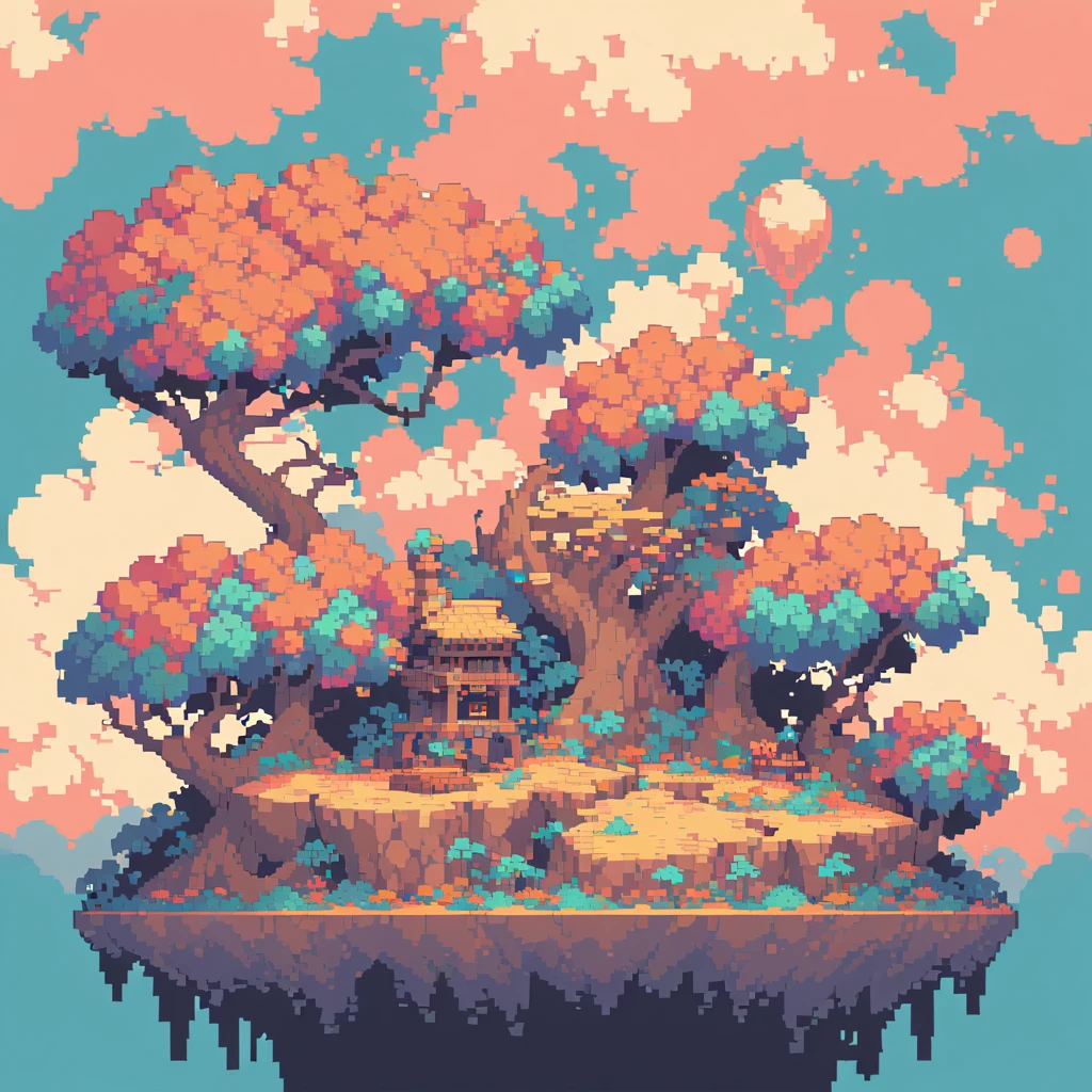 The prompt for generating a Pixel art could be: "Pixel art,(Highest quality, High resolution, detailed),(Retro, nostalgic) color,8bit style,Crisp lines and edges,Small Canvas,Blocky pixels,Limited color palette,Low-fi graphics,vibrant and saturated color,Iconic pixel characters,Simplified shape and form"