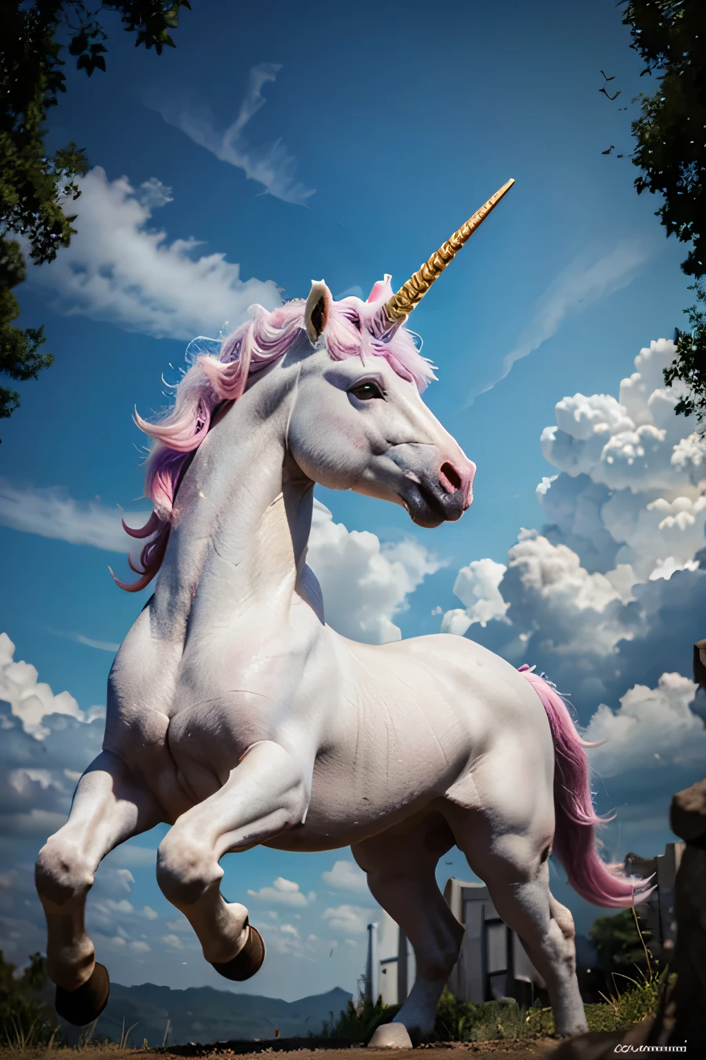 Mythological unicorn