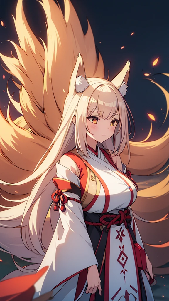 {{A fox spirit that preys on humans and takes their place}}，One girl,alone, Big Breasts, Official Art, unity 8k wallpaper, Super detailed, beautiful and aesthetic, beautiful, masterpiece, Highest quality,, Fox Witch, Fox Mask Template, Haori, Foxfire Spells, Fox familiar, conversion, NSFW