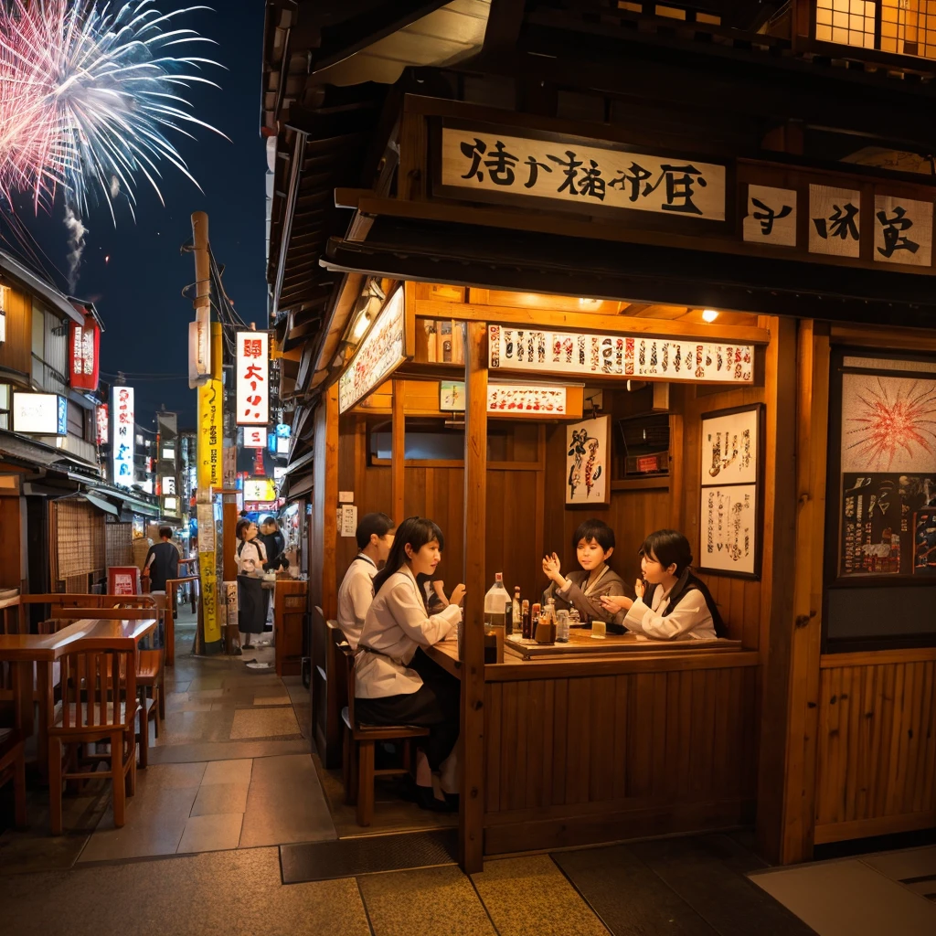 Izakaya、Japan、firework