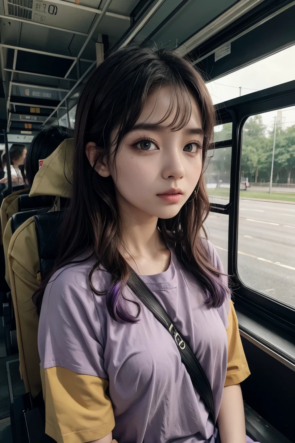 bus, Gita, Army, purple, BTS