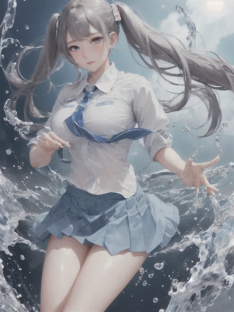 Very beautiful and shining eyes、sweating、Fluid flows out of the crotch、(8k,Best image quality, masterpiece: 1.4), Ultra-high resolution, (Realistic,、Twin tails、、A high school girl's butt is grabbed on the train、Grab her breasts through her shirt、Pleated skirt、Beautiful girl、,The man gropes her crotch、Fluids from the vagina、Fingering、Leg spread、Stirring the vagina、 Excited Men, Sailor suit, White buttoned shirt, Pleated skirt, (Ahegao:1.5), Ecstatic face,Pussy,Drooling,The men grabbed her breasts,choker, short hair,Highly detailed skin, Realistic texture、Highly detailed face, (Beautiful Fine Eyes, ,The girl has a toned figure., Intricate details,Closely、Embarrassed expression、blush、Shining Sweat、Perfect Skin,Sweat is noticeable,胸の谷間のSweat is noticeable、太もものSweat is noticeable