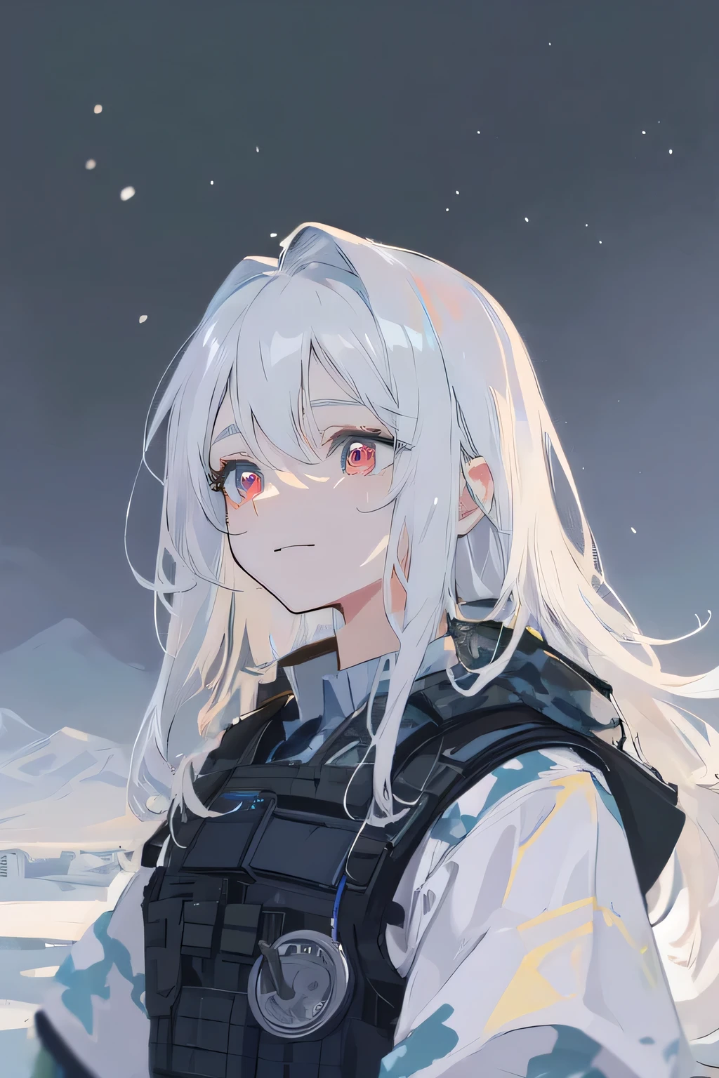 Off-white camouflage uniform,bulletproof vest