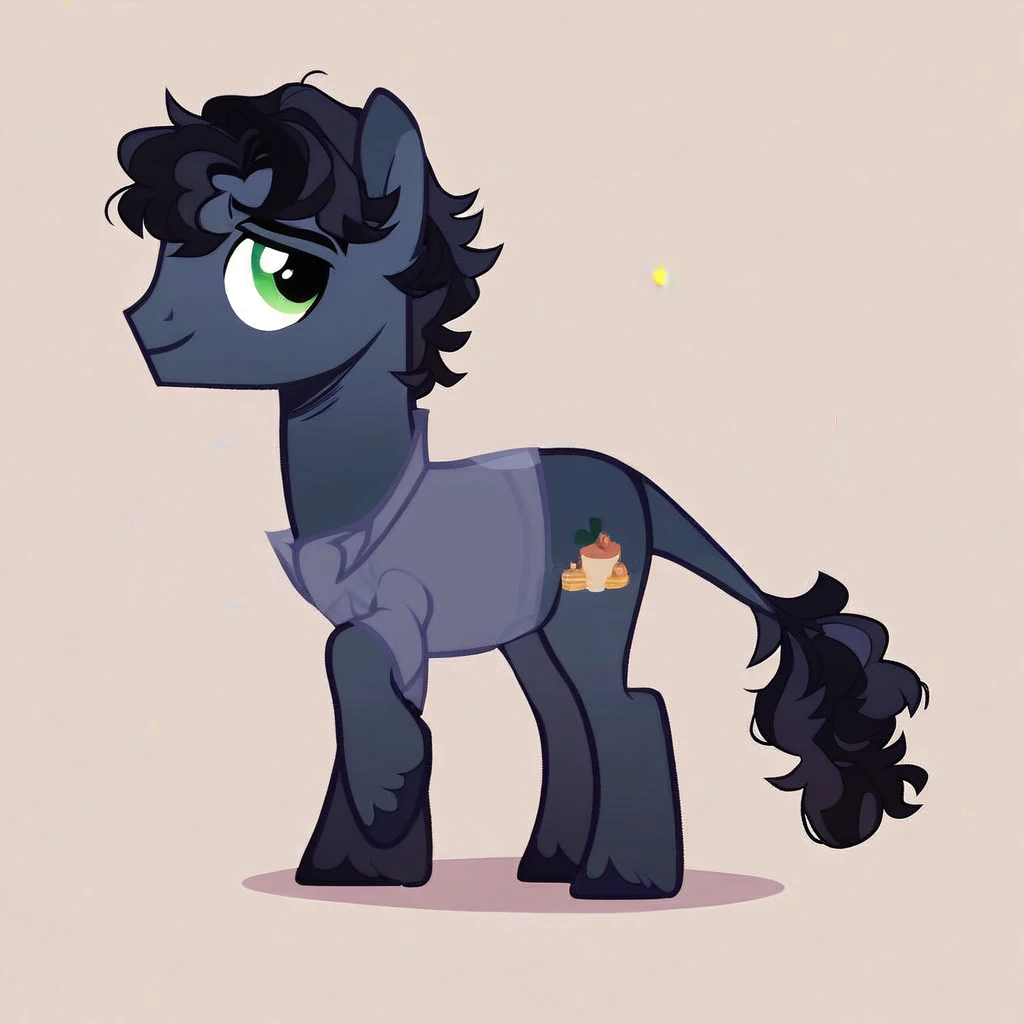 score_9, score_8_up, score_7_up, score_6_up, score_5_up, score_4_up, show accurate, full body, simple background, feral pony, male pony, young pony, original character