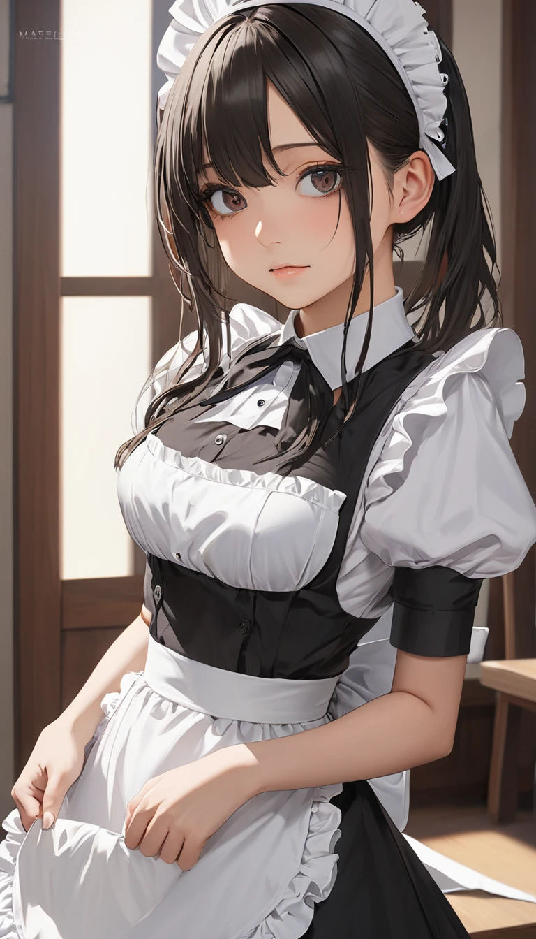 masterpiece, Highest quality, One girl, Hollow Eyes, Hollow, Maid