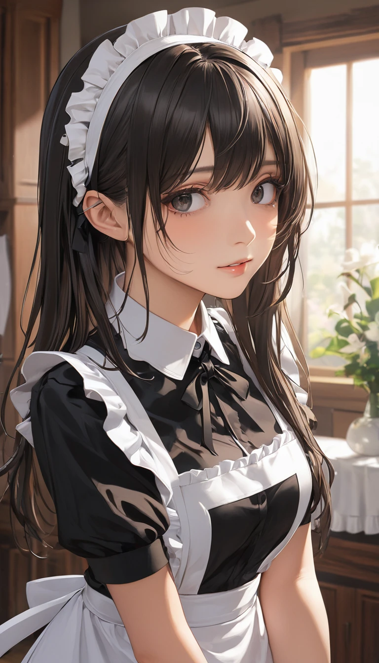 masterpiece, Highest quality, One girl, Hollow Eyes, Hollow, Maid