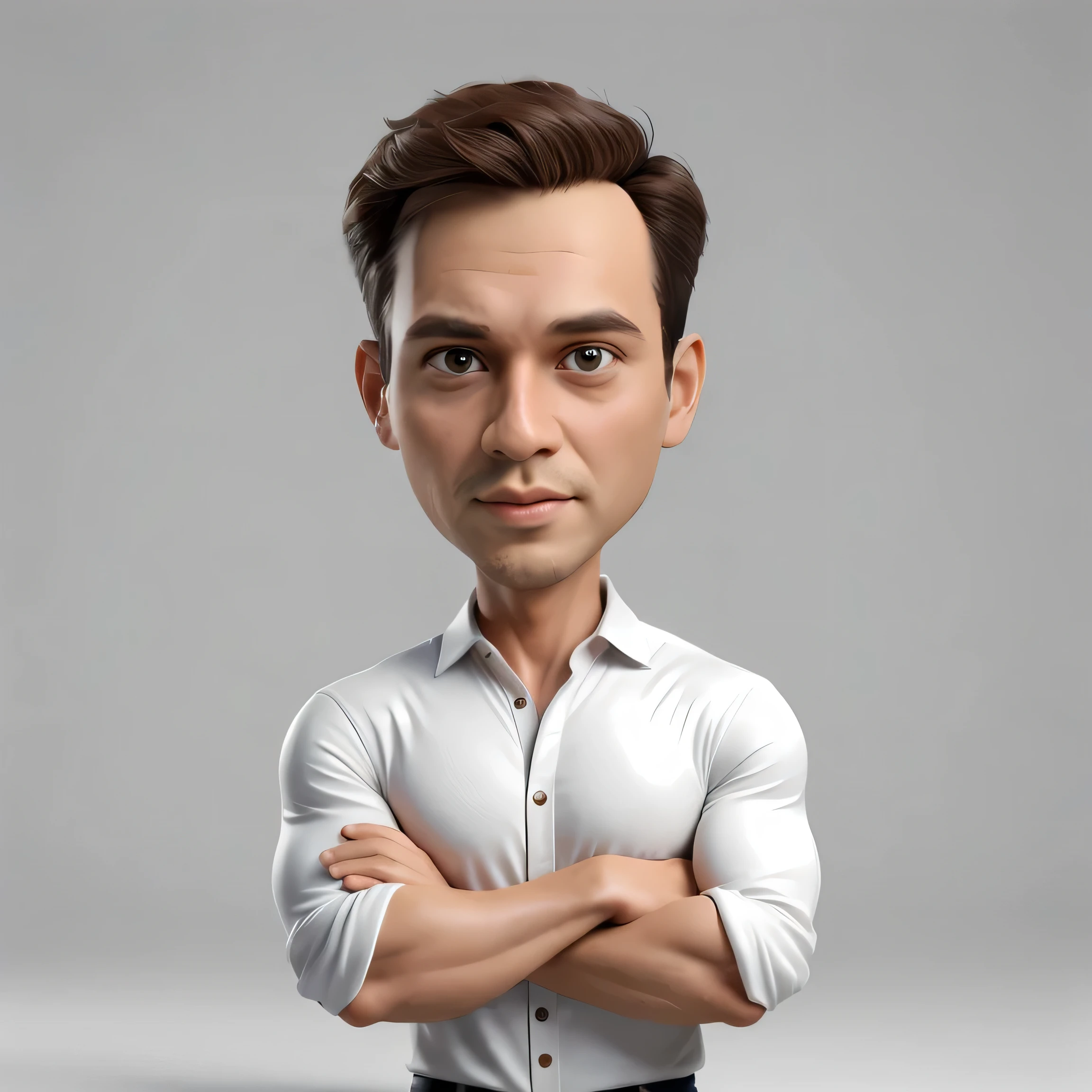 A Handsome Man wearing a Graphic Hoodie, Facing the camera, Cartoon style, 8k. Dark gray background
