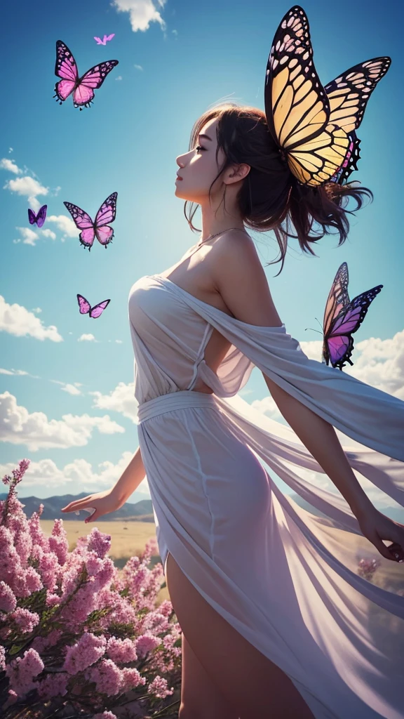 "like butterflies, We all have the power to transform and fly high. We just need the courage to leave our cocoon behind."