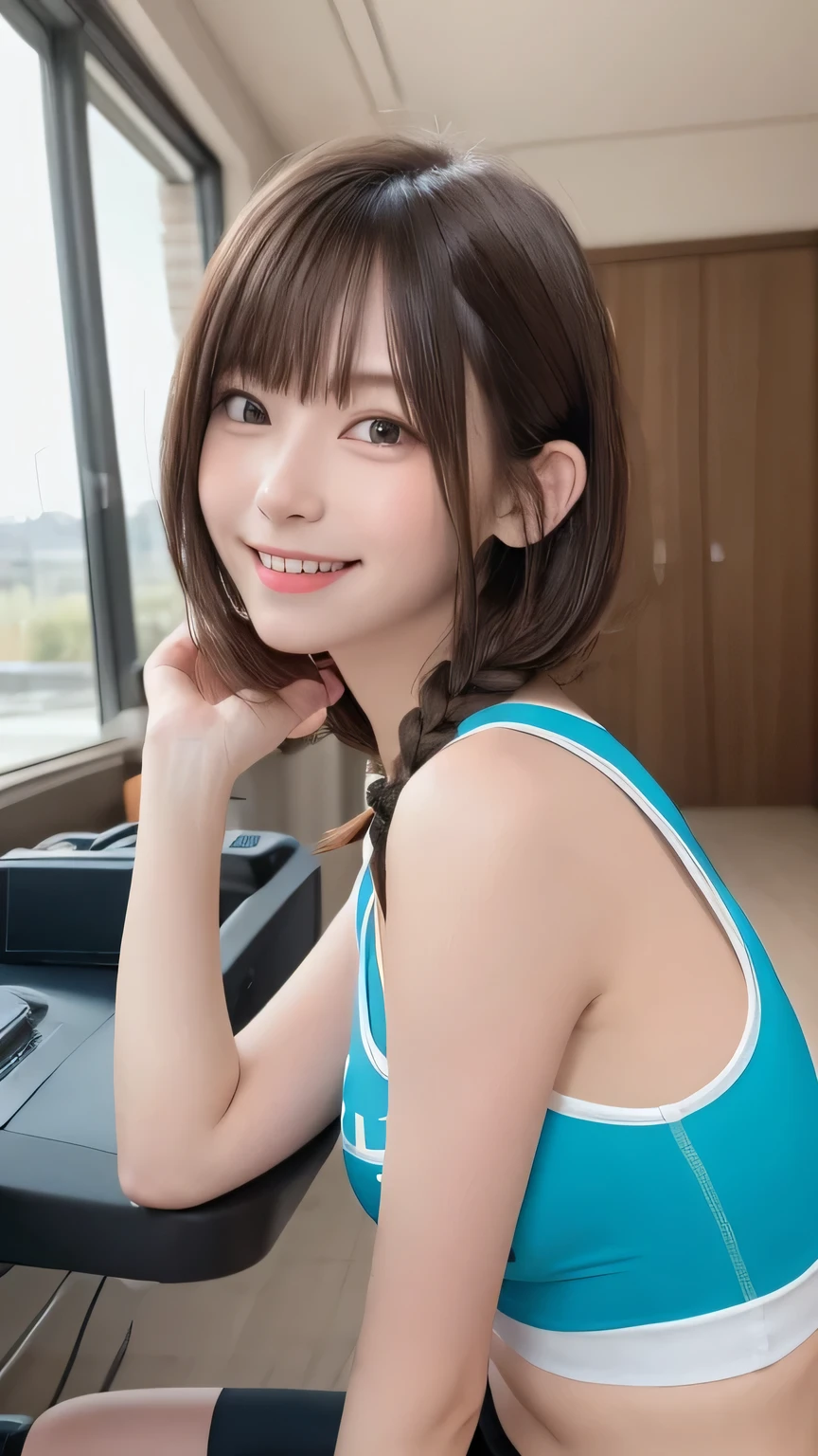 Best picture quality (8k, high resolution, Masterpiece: 1.2), super detailed, 215 Short Hair,Three braids long hair, 26-year-old woman,
Extraordinary beautiful girl、Cute and beautiful face details、(Facing the children_v1:0.008)、
score_9, score_8_upper, score_7_upper,
Olympic Road Cycling Situation: Make a spurt。
clothing: Team Jersey、Helmet。
Pause: Pedaling posture。
Camera angle: From the side、A composition that creates a sense of speed。
,Active Pause ,
Beside her、The thunder danced。
Focus on the waist above
, random cute pose ,big eyes ,Puffy eyes , Heart Pupil, blush , huge shy smile , salute