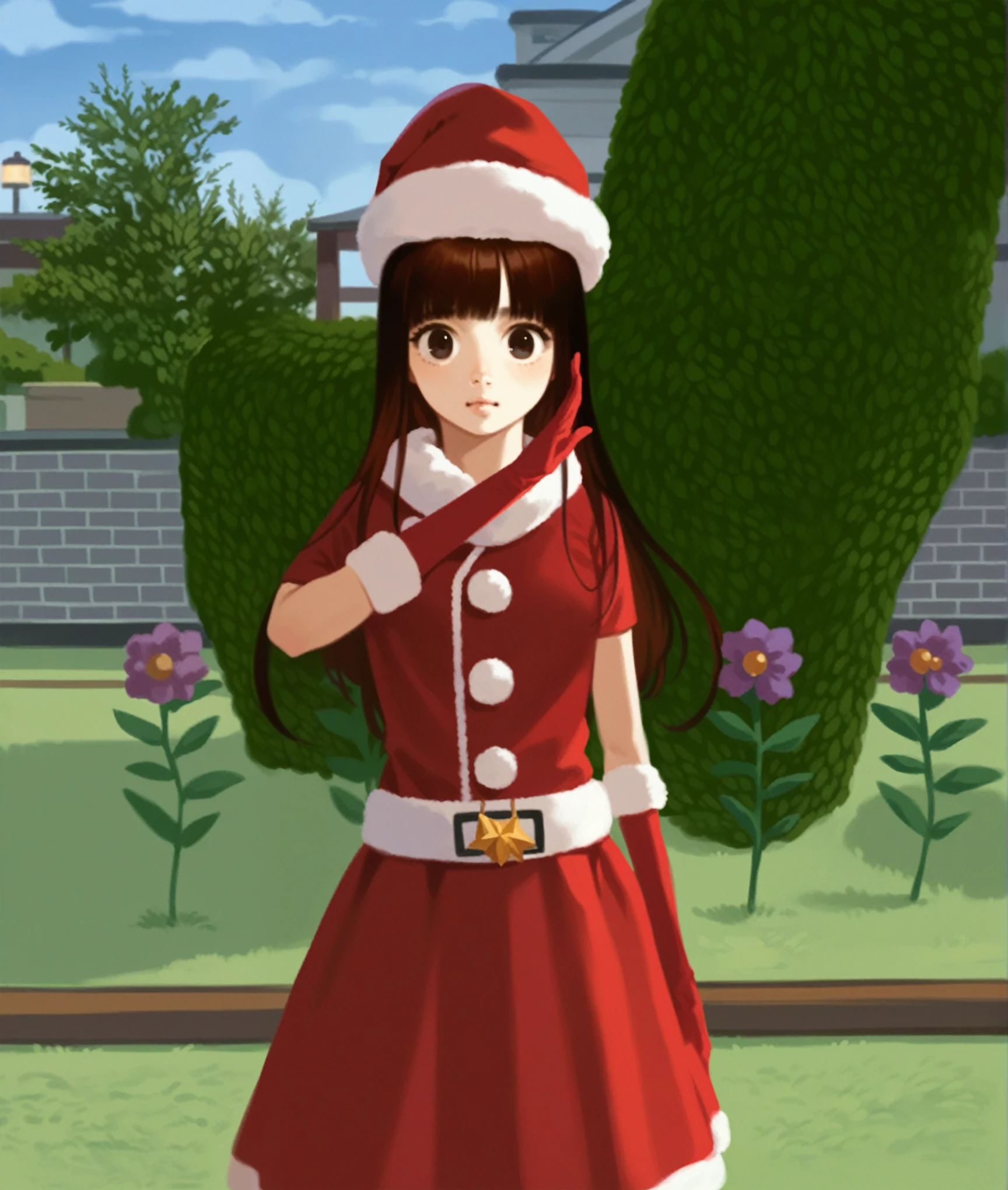 1 girl, hd realistic, christmas clothes, hd detail, japan