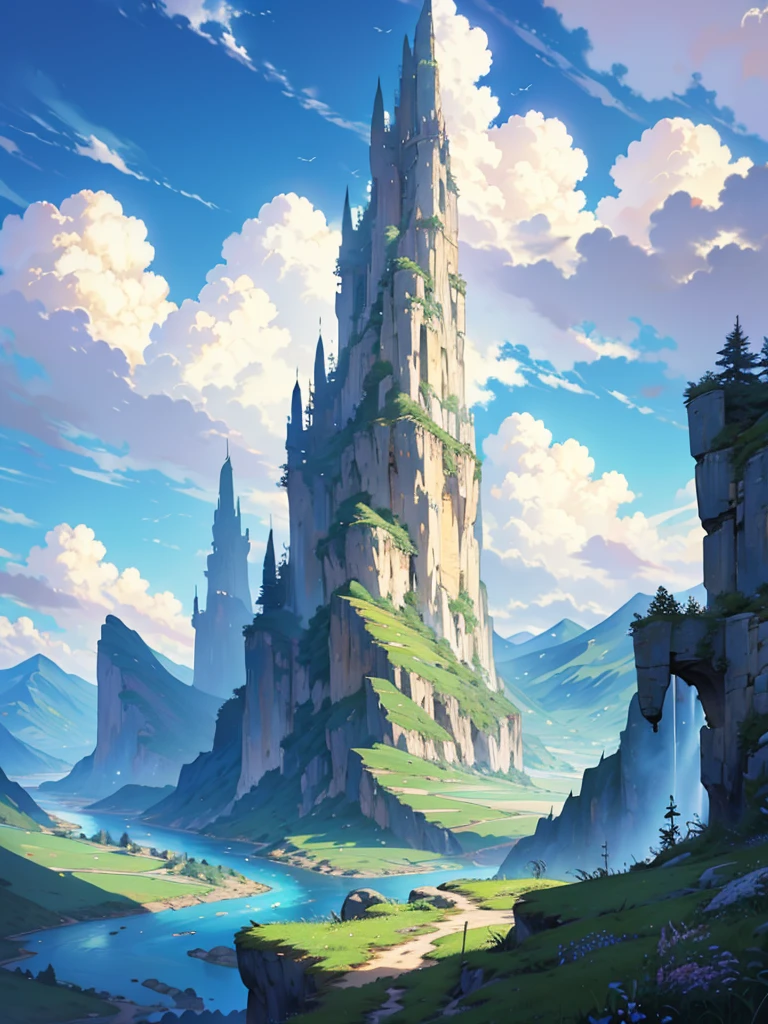 ((anime風景壁紙: 1.2, Width 672, Beautiful Art UHD 4K: 0.8), (anime country landscape, anime nature, anime), anime cloud, Landscape painting, Spectacular landscapes), (anime style art style, Detailed landscape, Beautiful fluffy clouds: 1.2, Landscape Background), bright, bright絵 (Field, Painting of mountains and rivers, anime theme), )