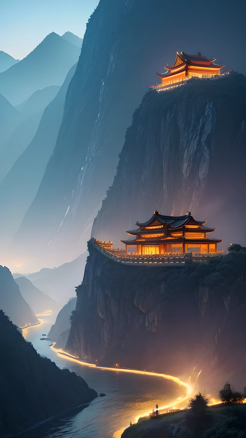The light boat has crossed the Ten Thousand Heavy Mountains, China
