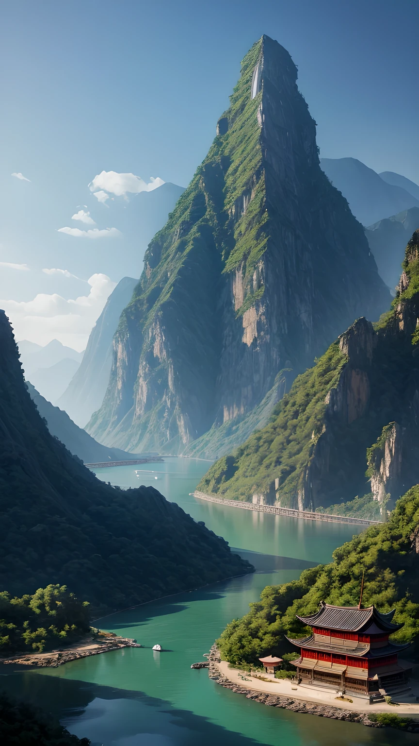 The light boat has crossed the Ten Thousand Heavy Mountains, China,Flying boats。