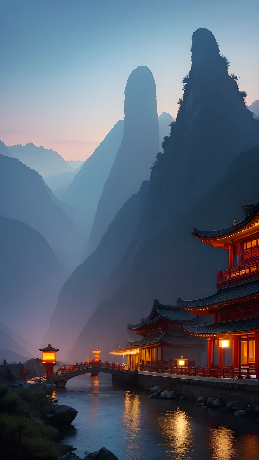 The light boat has crossed the Ten Thousand Heavy Mountains, China