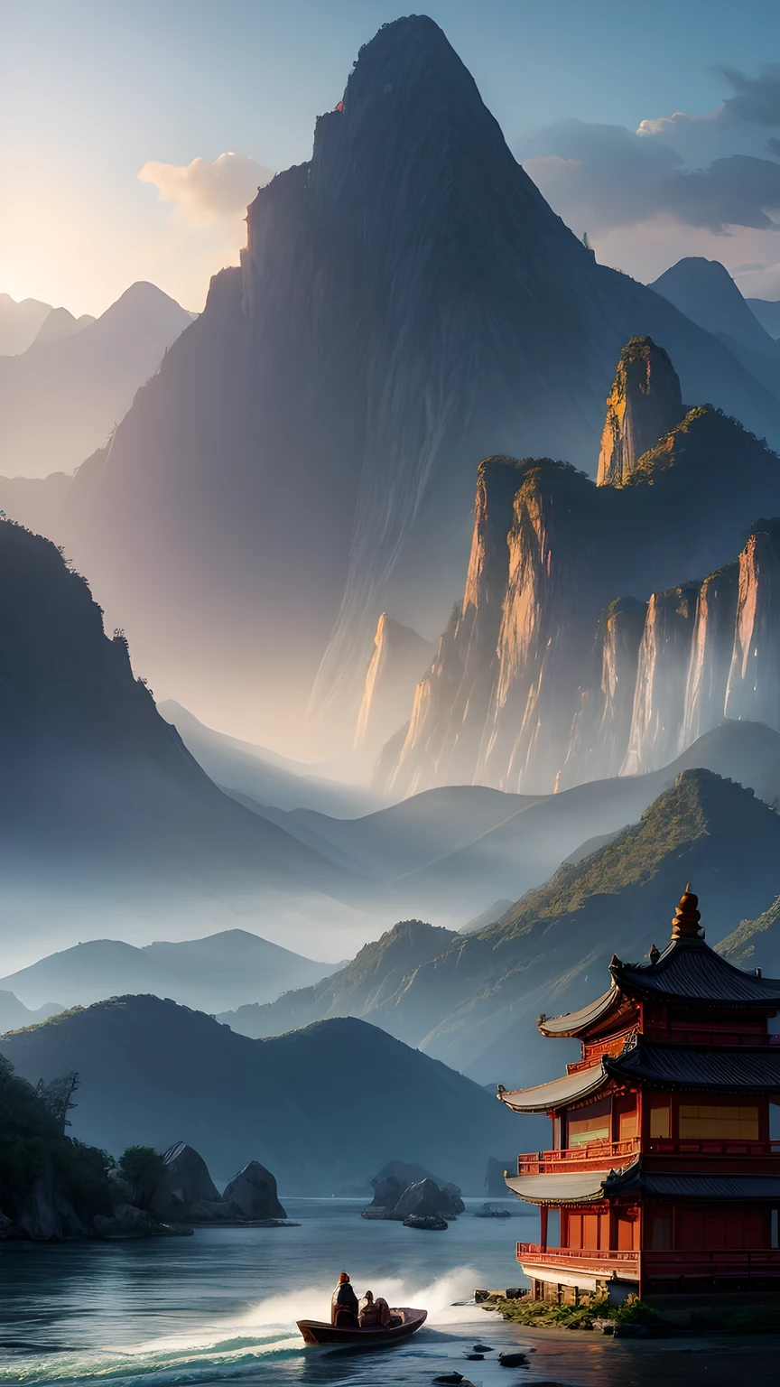 The light boat has crossed the Ten Thousand Heavy Mountains, China