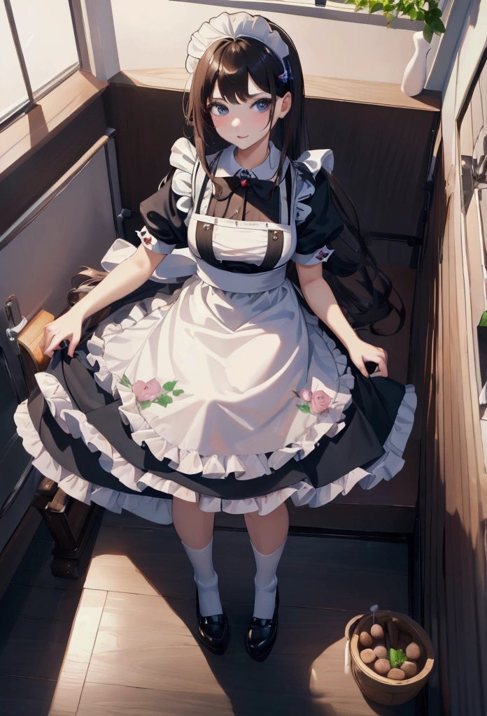 Highest quality, masterpiece, Ultra-high resolution, female、Maid、adult、Caretaker