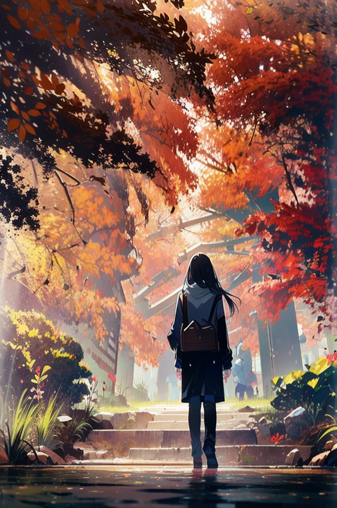 cherry season, two people holding hand and walking together, beautiful season, pink sakura trees in background, dark sky at night after rain so the street is reflecting everything, dream like vibe, perfection, detailed correct anatomy, city at night, cozy vibe, stunning view, outside aerial view, detailed background, detailed objects, detailed scenery, focus on scenery, 4k resolution, anime style pastel colors mix, super detailed anime illustration, intricately detailed textures, detailed pixels, complex details, hyper detailed anime style, detailed sky, detailed background, masterpiece, cell shaded, clear image, clear details,