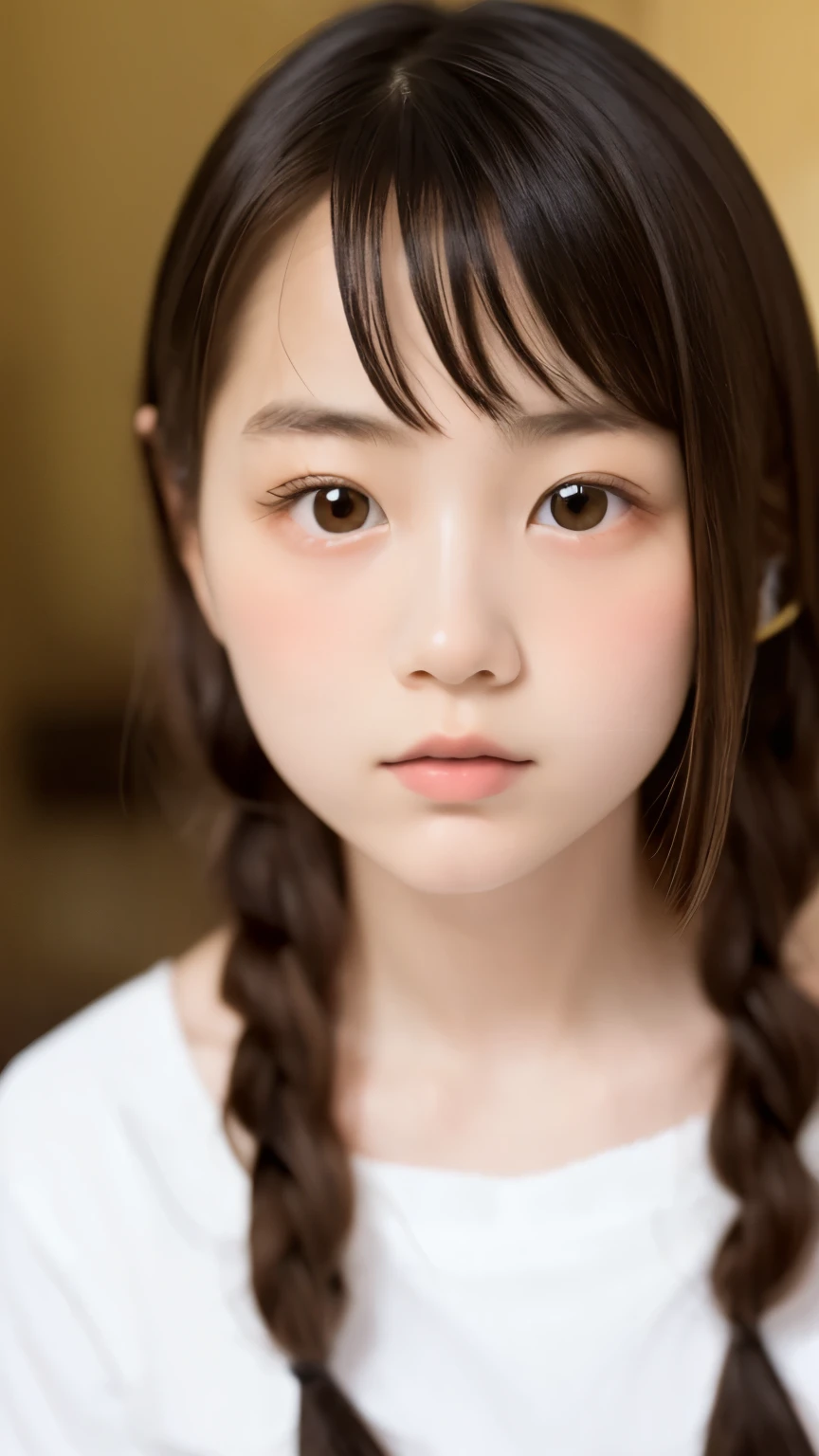 (masterpiece, Highest quality:1.2), One Girl, ************, cute, Expressionless, alone, Small Nose, Small red cheeks and nose, 非常にcute表情, Random Hairstyles, Flat Chest、