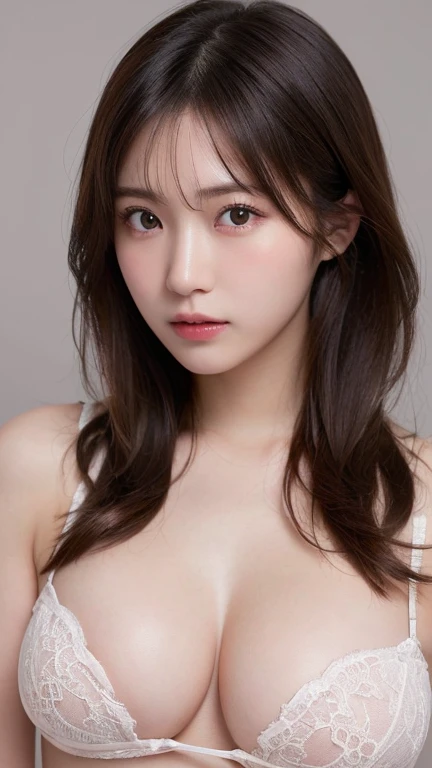 ((Highest quality))、((Very detailed))、(RAW Photos:1.2)、(High resolution detailed face and eyes:1.4)、(Huge breasts)、(Random gravure idol poses)、20-year-old、Japanese Supermodel、Striptease、Undressing