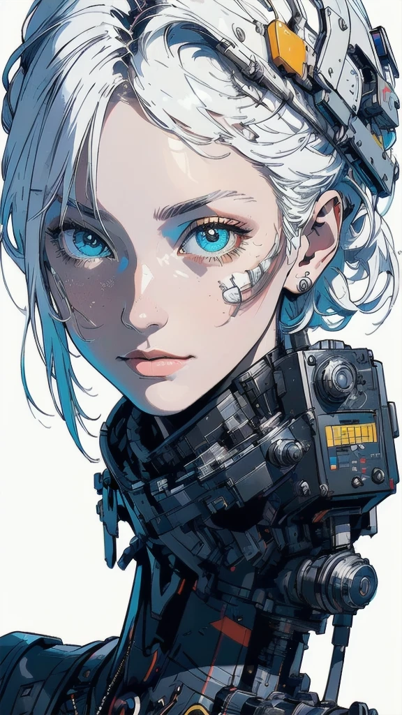 (((masterpiece, highest quality))),(((solo:1.2))),(((1girl:1.2))),32k wallpaper, very detailed, poster, vintage science fiction,(((((geometric cinematic movie poster))))), ((bauhaus)),(shape),(((abstract))),(mid century modern),movie poster,(((((portfolio))))),(((((Close-up))))),(((((bust up))))),((((more various angle)))),((((highlight)))),((((heterochromia)))),(((complete. detailed face))),((((Extremely talented)))),(((((most complecated futristic machine))))),(Colorful color scheme),(((detailed unlimited mechanic complete equipment ))),(((Absolutely white background)))