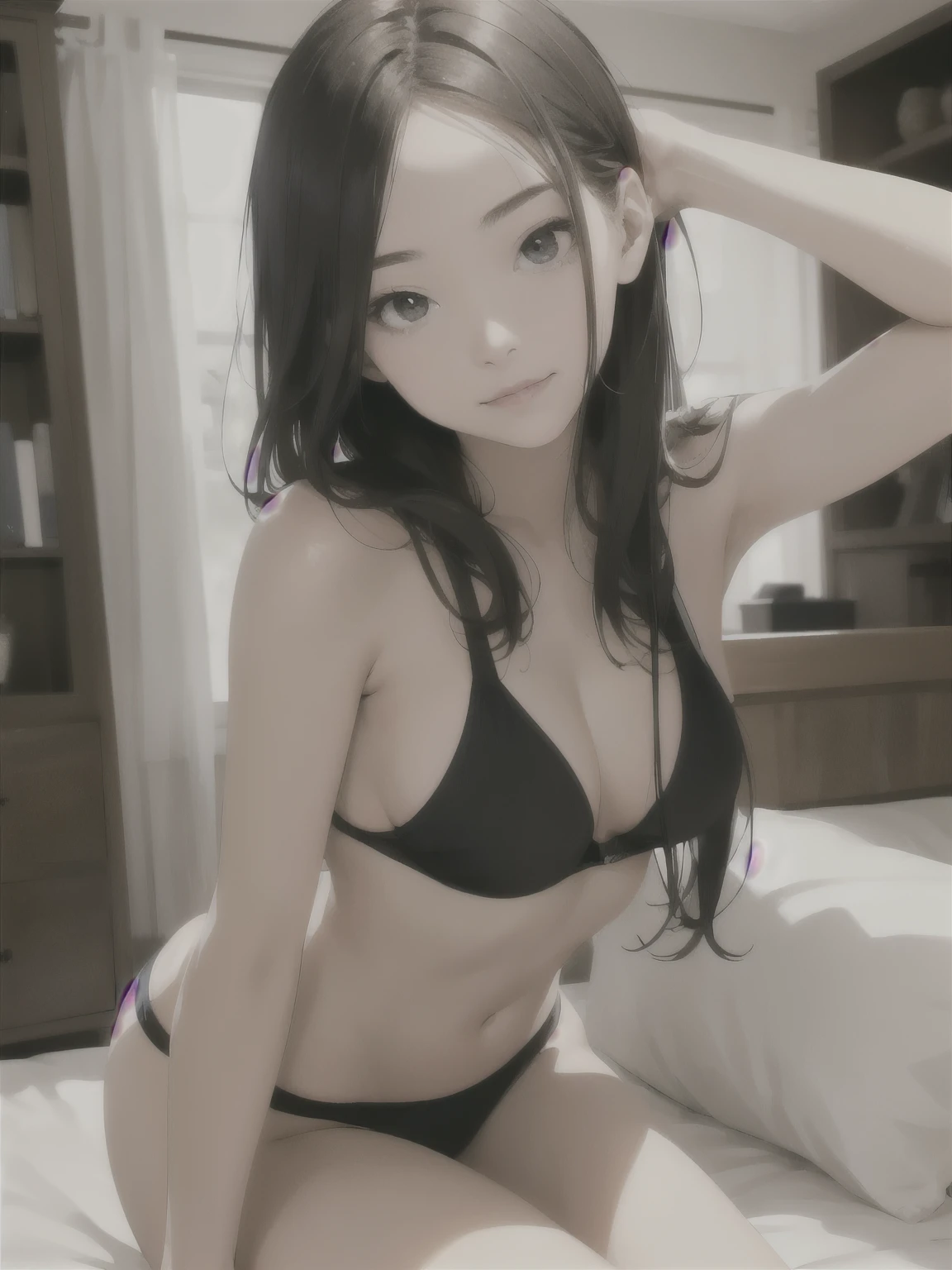 best quality, light in face, girl,a sexy pose