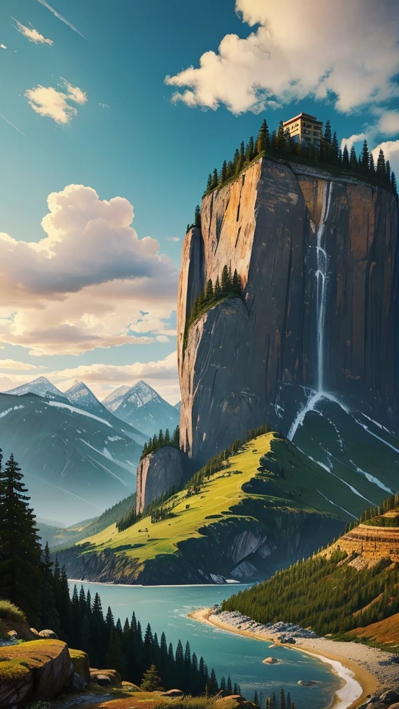 Please create a slightly emotional landscape image.。