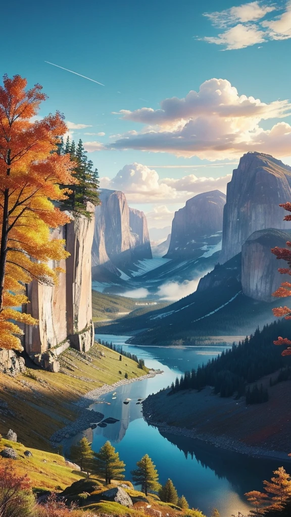 Please create a slightly emotional landscape image.。