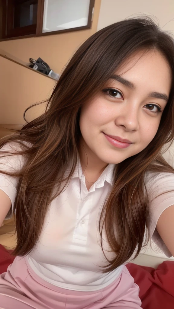 1girl, solo, (uniform), standing, at the beach, face at center frame, beautifully ocean scenery, detailed face, seductive smile, detailed eyes, thick breasts, smooth skin, tight white shirt, grey blue short skirt, looking at the audience, low angle shot,(8k, RAW photo, best quality, masterpiece: 1.2), (realistic, realistic: 1.37), ultra-high resolution