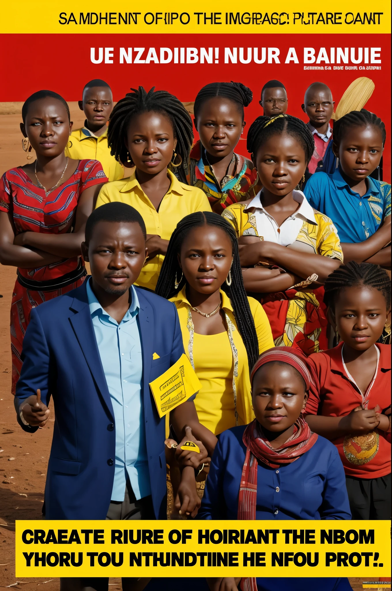 Create a poster whith the message "BAADAE NITAZUNGUMZIA KUHUSU PROGRAM YA KUPUNGUZA UZITO, KITAMBI NA NYAMAZEMBE"