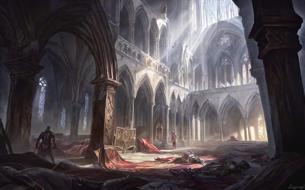 a Tainted, without humanity, in Lingrave, in front of the Church of Elleh