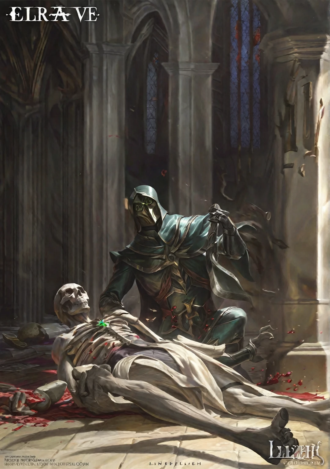 a Tainted, without humanity, in Lingrave, in front of the Church of Elleh