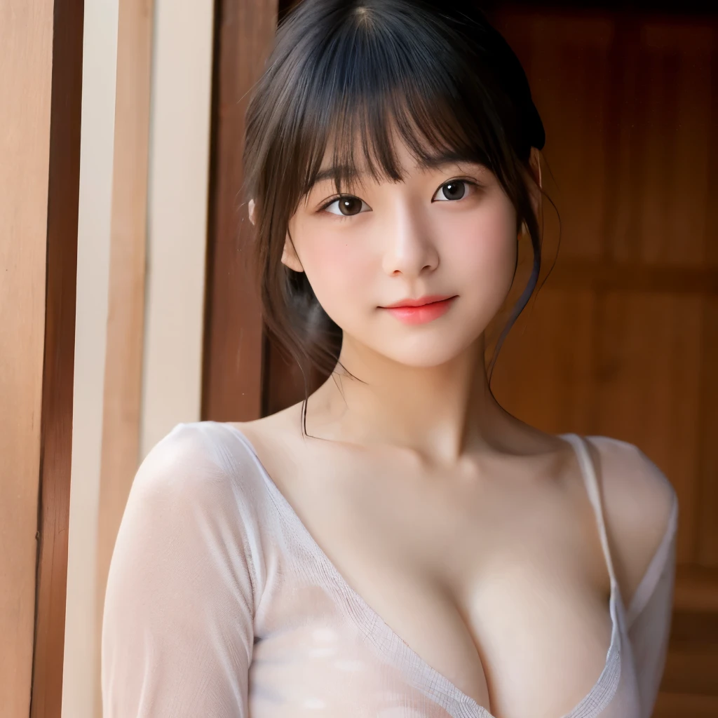 1 top quality girl Very cute beauty small, Bright Eyes Shine, Shine肌 18-year-old, Black Hair Clean and bright appearance, , and a cute Beautiful Bangs Big Breasts Home Nude Erotica Blushed cheeks Red lips stare Cute with bruises