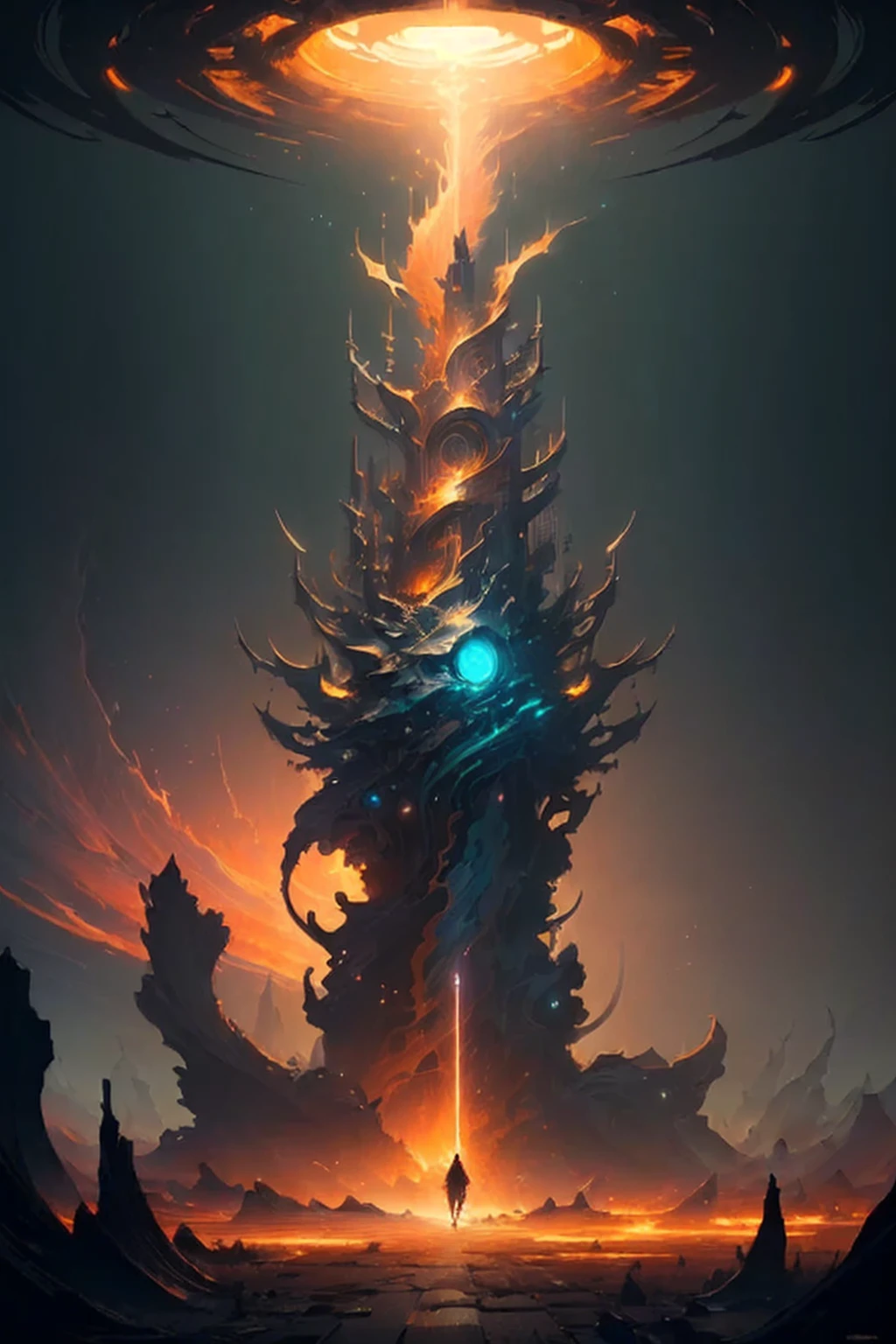 masterpiece, best quality, (extremely detailed CG unity 8k wallpaper), (best quality), (best illustration), (best shadow), absurdres, realistic lighting, (Abyss), beautiful detailed glow, art by PeterMohrBacher,