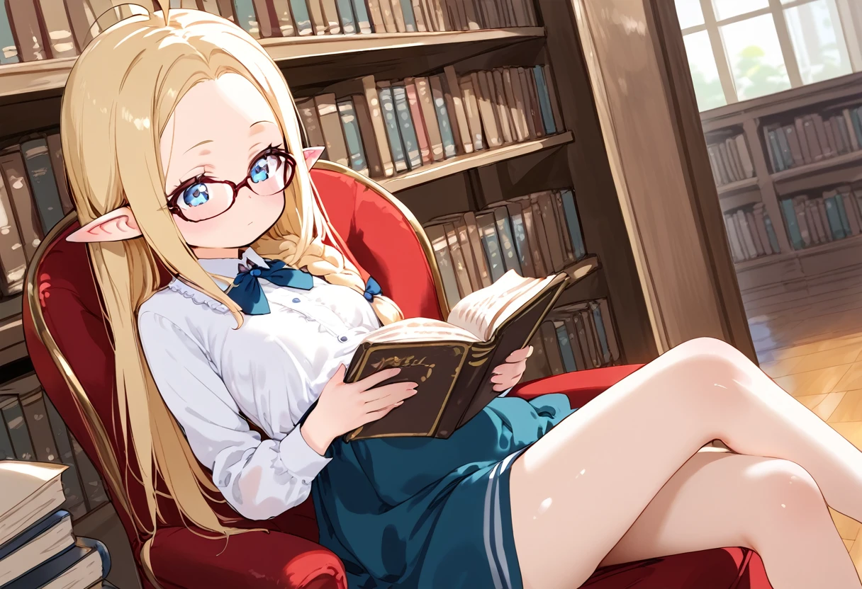 Highest quality、Ultra-high resolution、Fantasy、roleplaying game、Naked busty woman with glasses