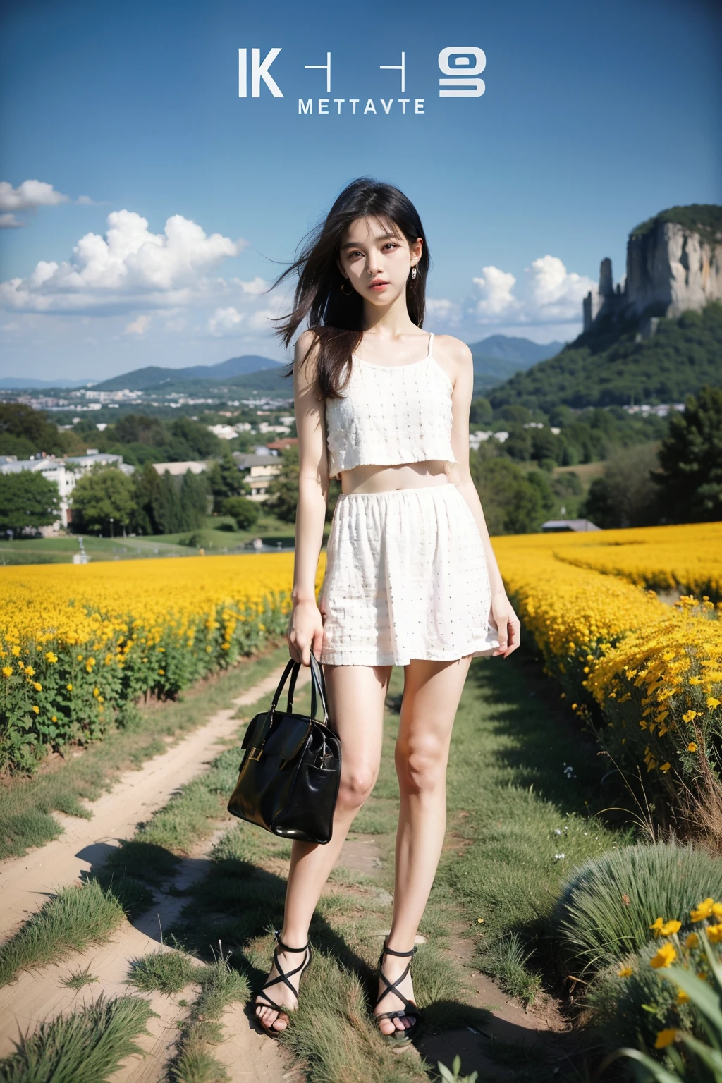 Cute K-pop album cover landscape