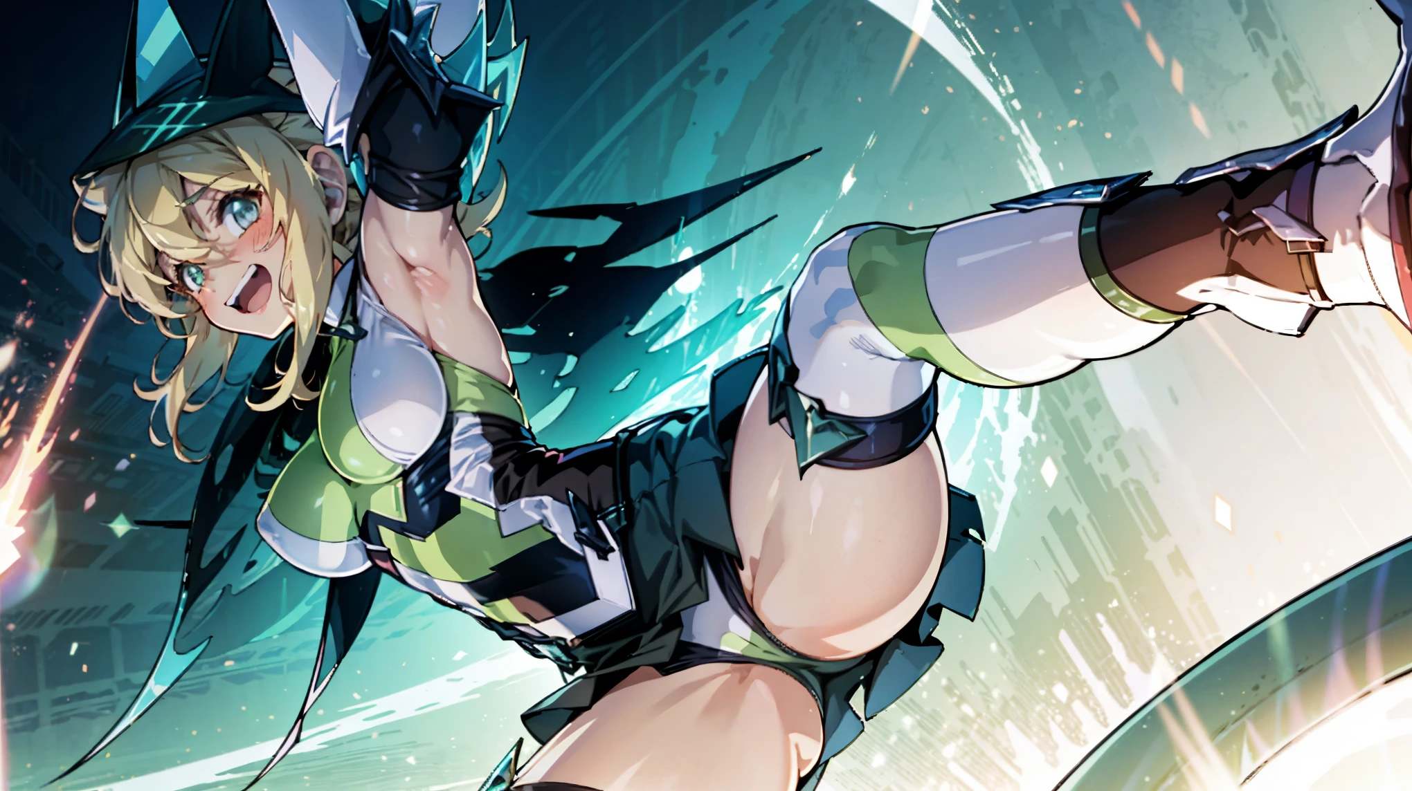 (Extremely detailed CG), (Highest quality),(full body),(( Spread your legs,Strike a Pose)),1 _girl,alone, Akatsuki Kirika,symphogear,Perfect Face, Glowing Skin, Glowing Skin, Wide Hips,Tight waist,Knee-high boots,Elbow Bag,1 girl, Long Hair, Big Breasts,Thick thighs,sunset,Octane,(rise_leg:1.2),(leg_in_front_of_girl:1.3),rise_feet,stretch_knee,rise_sole,rise_heel,rise_ toes,rise_ankle,(stretch_leg:1.1),(Buttocks:0.6),big_smile, laugh,back_knee,I-shaped_balance,stretch_knee_back,crotch,