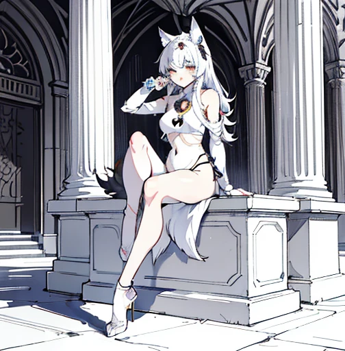 An awkward shameful embarrassed in tear ahegao girl is sitting in a courtyard of columns and some people around her, lewd face, a girl with a cat ears and a bow, female furry mini cute style, a drawing of a debauchery priest many cultist of aphrodite, pudica pose gesture, small cute outline, cell shaded adult animation, sketchy artstyle, holo is a wolf girl, fursona furry art commission, oc commission, lineart, fursona commission, cute!! chibi!!! catgirl, anime catgirl, fox from league of legends chibi, commission for high res, cute anime catgirl, clean anime outlines, full body zenkai! asuka suit, gesture drawn, holding a pudica pose, body pose!, full body drawing, realistic body proportions, full character body, full body concept, full body; front view, female full body, realistic proportions!!, entire body