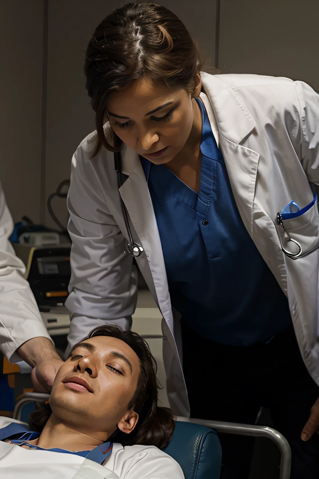 Doctor saving a patiant