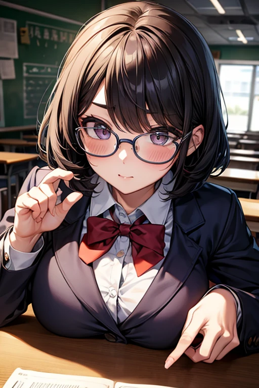 high school girl、Chairman、serious、Bob、Glasseoody、Big Breasts、Popular in the class