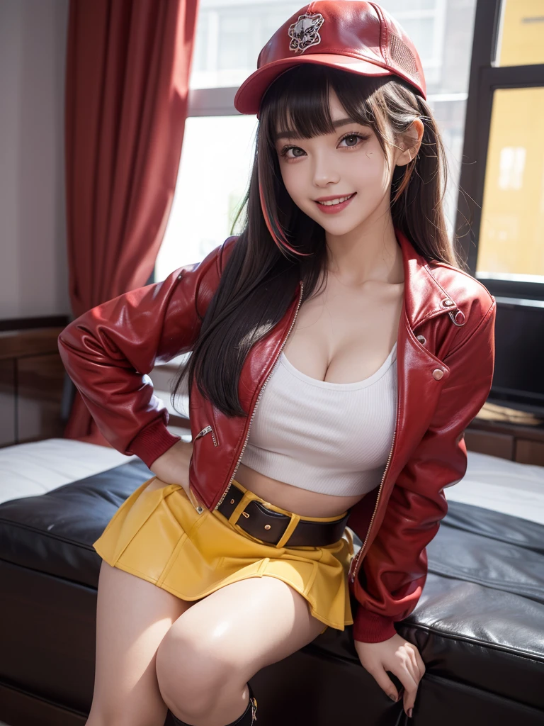 best quality,In 4K,beautiful girl,gravure idol,model,Wearing a cap,red,purple,Green outfit smile,highest quality,big breasts,hyper real stick、smile,She has her bangs down,beautiful girl,Long Hair,Maid clotheasterpiece,perfect face,perfect breasts,long hair,Outstanding style,stimulating,Cute outfits,Horny girl,double eyelid,Naughty Girls,Erotic and cute,mini skirt,ribbon on uniform,colorful hair color,yellow eyes,leather jacket,horny girl,Knee-high boots,Naughty Girls,
Colorful,Multicolor,future fashion