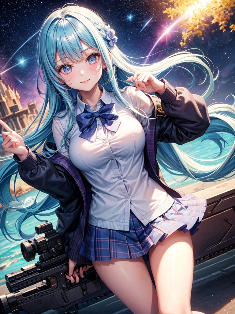 middle  girls，smile，Beautiful girls，Beautiful girl from another world，Girl holding an assault rifle，The best quality to get you horny，Psychic，Wizard，battle，Multi-colored hair，Perfect Girl，Super cute girl，Ocean，Starry sky background，Cute uniform，Uniform of the Future，Wearing a cardigan，Long Hair、Sparkling eyes，She has her bangs down，Colorful，Ultra HD，Young girl，sex，Naughty Girls，Full body image，Big Breasts，Beautiful Girl&#39;s Paradise，Fashion Girl，Naughty Girls，Beautiful Girl Country，High-dimensional beautiful girl，A beautiful girl who transcends everything，So beautiful，Absurd，Beautiful girls，