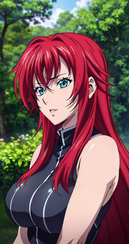 1girl, solo, rias gremory, looking at viewer, beautiful detailed eyes, beautiful detailed lips, extremely detailed face and eyes, long eyelashes, upper body, (best quality, 4k, 8k, highres, masterpiece:1.2), ultra-detailed, (realistic, photorealistic, photo-realistic:1.37), HDR, UHD, studio lighting, ultra-fine painting, sharp focus, physically-based rendering, extreme detail description, professional, vivid colors, bokeh, portraits, (absurdres)