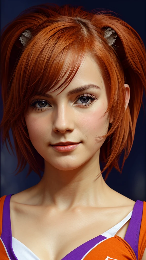 <lora:mikahhlynn:1> <lora:misty_pokemon:1> misty pokemon, short hair, orange hair, blue eyes