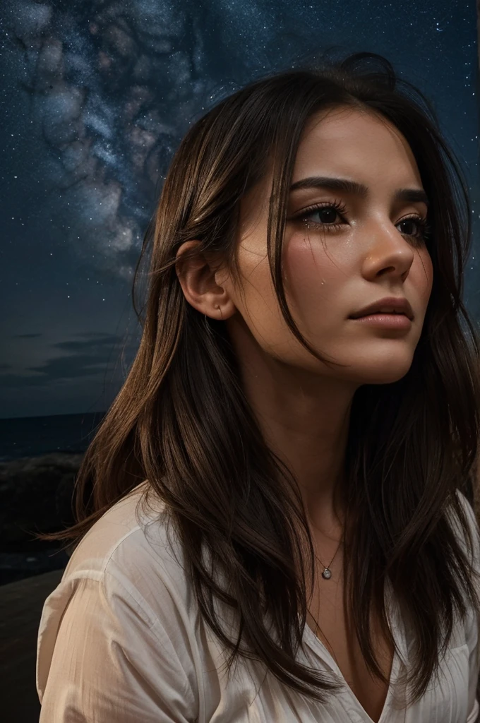 As she looked up at the stars, she would whisper Alexander's name, hoping that he would hear her and come back to her. But the stars remained silent, and the darkness seemed to swallow her whole.
One by one, tears fell from her eyes, each one representing a shattered dream, a lost hope, and a piece of her broken heart. Sophia's love had become her downfall, and now she was left with nothing but the vast, dark sky and her own tears.
In that moment, she realized that sometimes, love can be cruel, and the cost of loving someone can be too high. But even in her heartbreak, Sophia knew that she would always carry the love they shared in her heart, no matter how much it hurt.