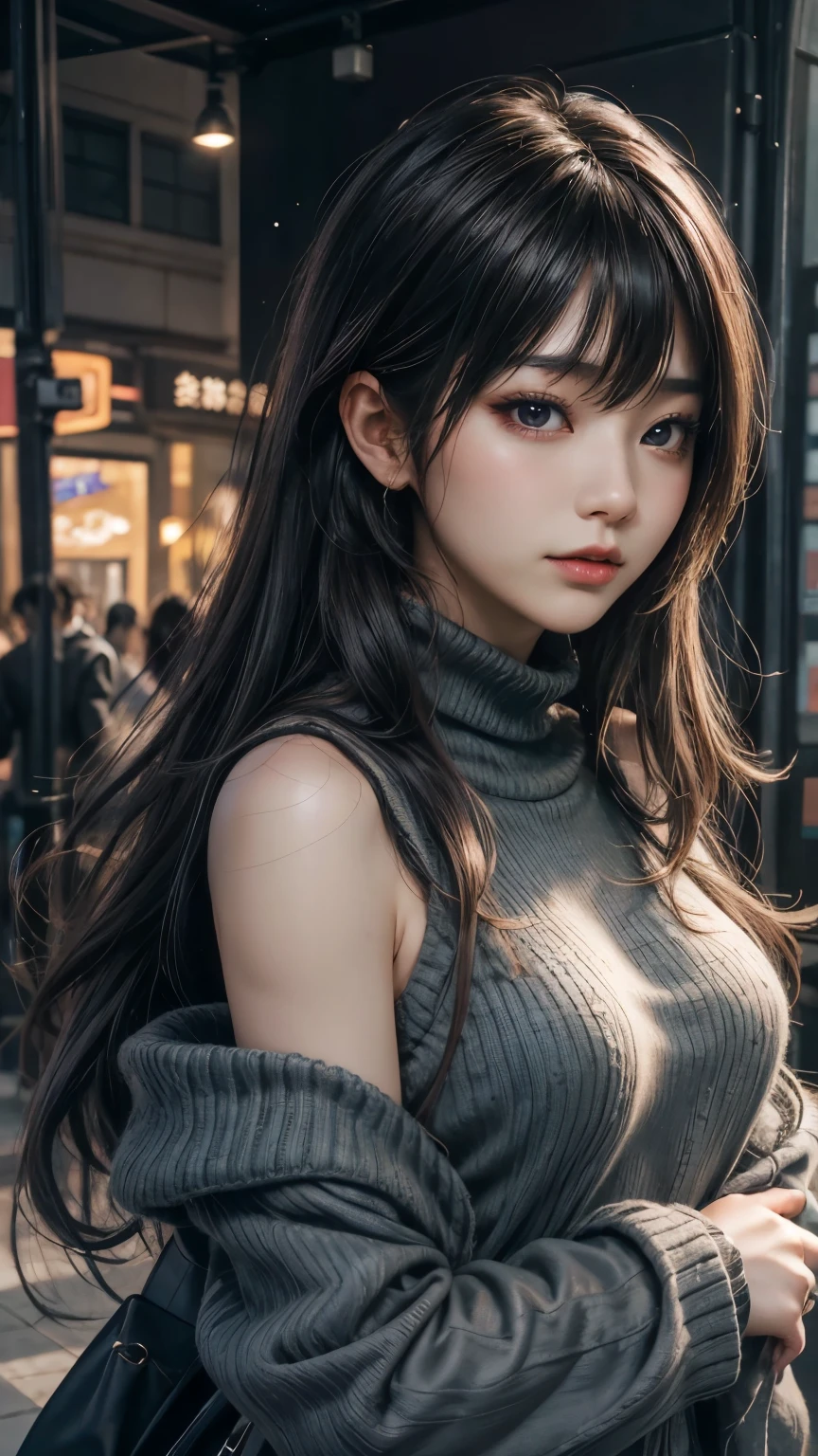 (最高qualityのディテール)、Realistic、8K Ultra HD、High resolution、(One Girl:1.2)、The 超detailedな、高qualityのテクスチャ、複雑なdetailed、detailed、非常にdetailedなCG、高qualityの影、detailed 美しく繊細な顔、detailed 美しく繊細な目、Written boundary depth、Ray Tracing、20th Generation、Cute K-Pop Girls、(The Face of Ulzan in Korea)、Thin face、(Urzan-6500-v1.1:0.6)、PurerosFace_v1、Glowing Eyes、Perfect body、 Viewer Display、(最高qualityのディテール:1.2)、Realistic、8K Ultra HD、High resolution、(One Girl:1.2)、The 超detailedな、高qualityのテクスチャ、複雑なdetailed、detailed、非常にdetailedなCG、高qualityの影、detailed 美しく繊細な顔、detailed 美しく繊細な目、Written boundary depth、Ray Tracing、20th Generation、Cute K-Pop Girls、(The Face of Ulzan in Korea)、Thin face、(Urzan-6500-v1.1:0.6)、cheek、Glossy Lips、、High resolution, Best image quality, 最高quality, Realistic, 超detailedな, Realistic, 4K 8K Ultra HD Full Color RAW Photos, Fujifilm(Medium format), Hasselblad, Carl Zeiss, Incredible dynamic range photography(utility_art:Smooth-768:1.1),High resolution, High pixel count, 明確なdetailed, Clear images, Natural color reproduction, Noise Reduction, High fidelity, quality, Software Improvements, Upscaling, Optimized Algorithms, Professional-level retouching,
1. Oversized coat:
The coat is、Choose an oversized design that covers from shoulders to knees.。Color is classic navy or black、or warm khaki or beige, hang on.、Choose colors that match the season。
2. Knitted sweater or turtleneck:
To protect yourself from the cold、Knitted sweater or turtleneckを選択してください。Match the texture and color of the knit to the coat.。
3. Wide leg pants:
For pants, Choose a wide-leg design、Combines ease of movement and style。Denim in dark tones or black trousers will look good.。
4. Knee-high boots:
What is included in an oversized coat、足首からふくらはぎまでカバーするKnee-high bootsとの組み合わせ。Boots are black or dark brown and chic.、Gives a stylish impression。
5. accessories:
シンプルなゴールドまたはシルバーのaccessoriesを選択してください、Add elegance to your outfit。for example、Long necklaces and large earrings are recommended.。
6. Handbags:
Handbags、Choose a color that matches the tone of your outfit.。Shoulder bags and tote bags are convenient and stylish。
7. Compensateと髪型:
Compensate, Choose natural colors that flatter your skin。Wavy Hair、By creating loose curls、Appeal to softness。