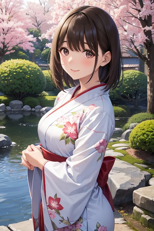 anegasaki nene、Shiny brown hair, short hair, (Beautiful brown eyes、Sparkling eyes, Fine grain)、smile、Ultra-detailed eyes、Highly detailed face, Highly detailed eyes,




A beautiful girl stands in a quiet Japanese garden. She is wearing a beautiful Japanese yukata and is elegantly picking flowers. Her modest smile enhances her elegance and makes for a memorable scene. In the background is a lush green Japanese garden, It gives the landscape a traditional beauty.. The photo was taken with a mirrorless camera at ふ/1.8 apertures, Shutter Speed 1/400 sec, ISO800, and the soふt-ふocus eふふect adds to the soふt, Magical atmosphere.
