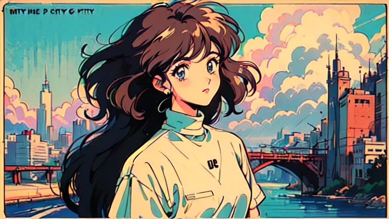 (80's, Retro, City Pop Poster:1.5), (Album cover), (masterpiece, Highest quality), (anime, shape), (pastel colour:1.4), Best Photo Poses, Dynamic Angle, male, juvenile,nice,Gray Hair,good looking, Side cut, Temple Tattoo, alone, Observe every detail perfectly, Delicate face, High Fashion,turtleneck