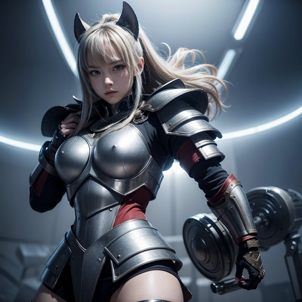 Future warrior anime, with armor