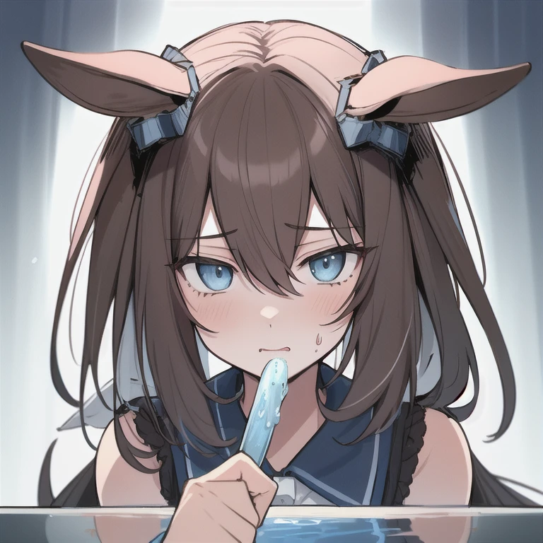 (Tabletop、Highest quality)、(Dynamic Angle)、 (Incredibly detailed CG paintings)、(Perfect Image)、Comic Strip、figure、One Girl、Detailed face、Perfect Face、Delicate face、Girl in delicate clothes、Textured skin、Black Hair.length、(Horse-eared girl)Horse-eared girl、((Beautiful Blue Eyes))、Delicate and beautiful eyes、The eyes are detailed、Reflected Eyes、Watery eye、,Embarrassed expression、The expression of someone who is holding back from going to the toilet 、(Sexual pleasure expression:1.4)、(Expressions of anguish:1.2)、Sexy look、8k wallpaper、Cowboy Shot、reflected light、Highest detail、Complex、Delicate background、Textured skin、Detailed skin、(Ultra-high resolution)