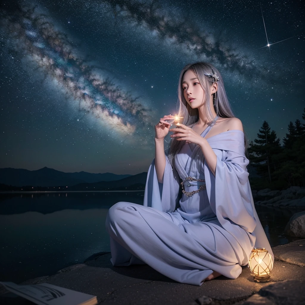 ### Cover Image Prompt

**theme: 神秘的な占い師とstar空のタロットリーディング**

---

**Image details:**

- **Main Characters:** 深いpurple色のローブをまとった女性占い師。Long silver hair swaying in the wind、Her eyes are deep and captivating。She spread out the tarot cards、In the other hand he holds a shining crystal。The fortune teller&#39;s expression is calm and mysterious。

- **Background and environment:** 夜空に広がるstar空、きらめくstar々、The Milky Way flows through the center。Mystical symbols and ancient emblems appear faintly in the background.。Around the fortune teller、Faintly shining crystals are placed、At her feet is an open, glowing spellbook.。

- **Overall atmosphere:** purple、green、Cold tones based on silver、Creates a mysterious and quiet night atmosphere。The fortune teller and the items around him are enveloped in a faint aura of light.、emphasizing the mystical atmosphere。

- **Additional elements:** star々With the Milky Way in the background、タロットカードの象徴的なデザインや占star術的なシンボルが浮かび上がる。The light of the crystal shines fantastically、Gives an all-encompassing fantastic aura。

---

This prompt is、神秘的で魅惑的な占い師とstar空をthemeにしたカバー画像を作成するための詳細なガイドラインです。
